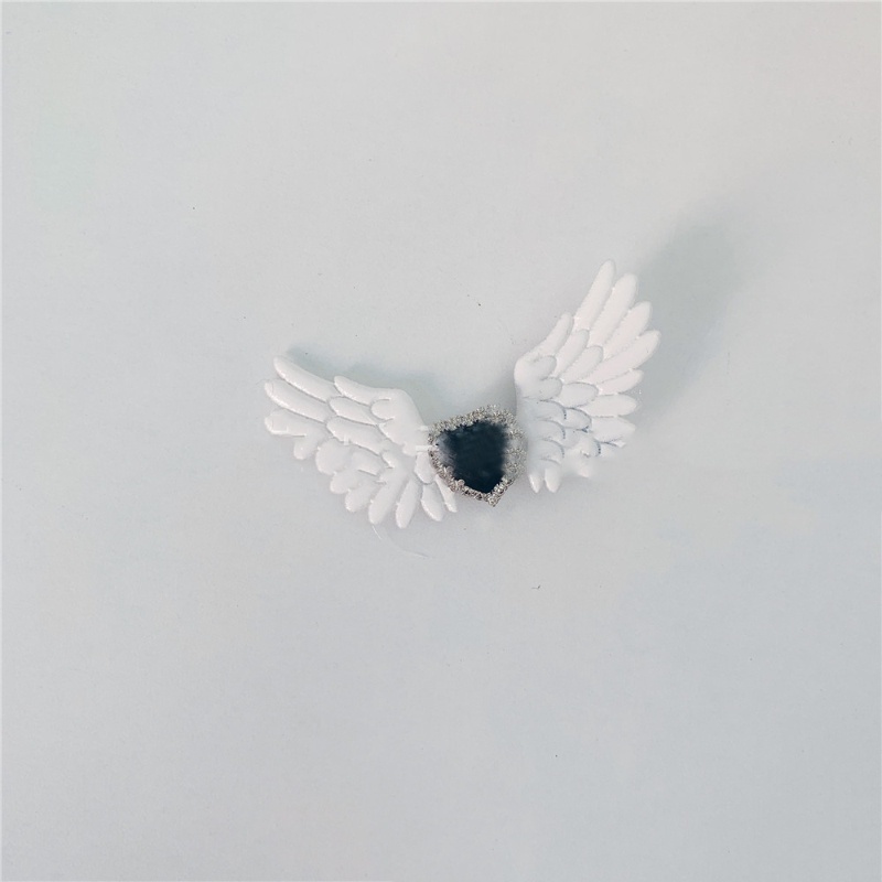 Kẹp TóC HìNh CáNh Thiên ThầN MàU Đen TrắNg Dễ Thương Cho Nữ