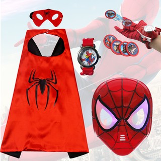 Đồ hóa trang người nhện và captain america đồ chơi cho bé trai có phụ kiện