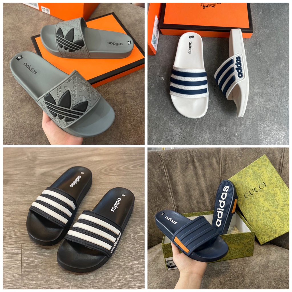 Dép ADIDAS - Dép nam quai ngang - Kiểu dáng năng động thể thao - Đế cao su đi êm chân ko bị mồ hôi ko mùi
