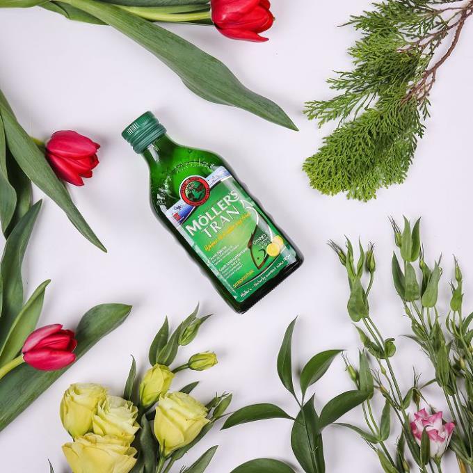 DẦU GAN CÁ TUYẾT HƯƠNG CHANH (MOLLER'S DOBBEL OMEGA-3) 250ML