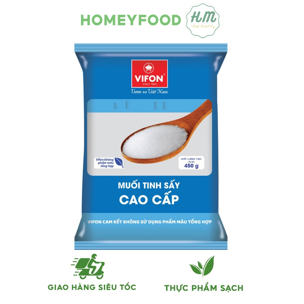 Muối Tinh Sạch Vifon gói 450g - giao Hỏa Tốc 1h