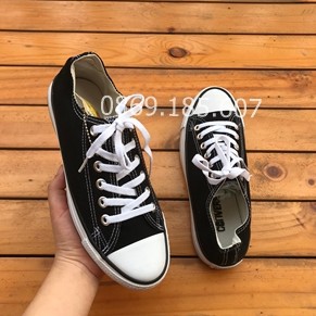 Giày Thể Thao CV Đen Trắng Cổ Thấp | BigBuy360 - bigbuy360.vn