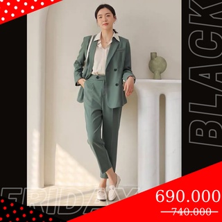Set áo blazer quần baggy