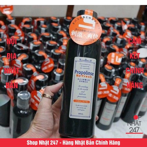 [Hỏa Tốc HN] NƯỚC SÚC MIỆNG PROPOLINSE REFRESH MÀU ĐEN CHO NGƯỜI HÚT THUỐC LÁ 600ML NỘI ĐỊA NHẬT BẢN