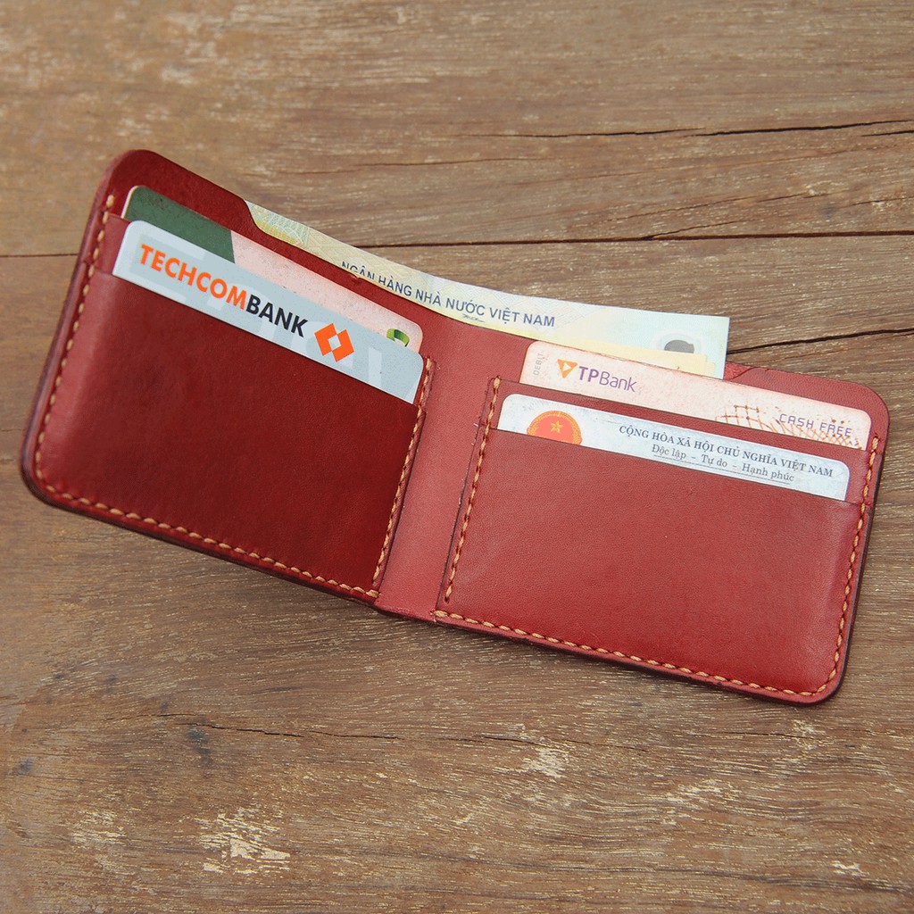 Ví nữ mini - Da bò nhập khẩu - Đồ da Handmade Mino Crafts VI596