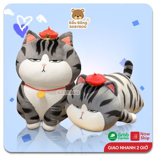 Gấu Bông Mèo Hoàng Thượng Béo Cute Cao Cấp BABYBOO - Thú Nhồi Bông Quà Tặng Yêu Thương Cho Bé