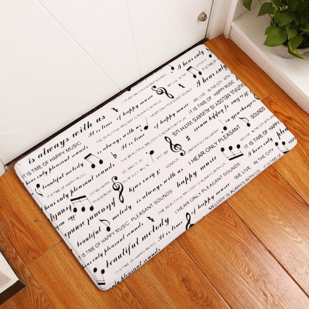 Thảm Chùi Chân Chống Trượt Họa Tiết Đàn Piano Độc Đáo Tiện Dụng