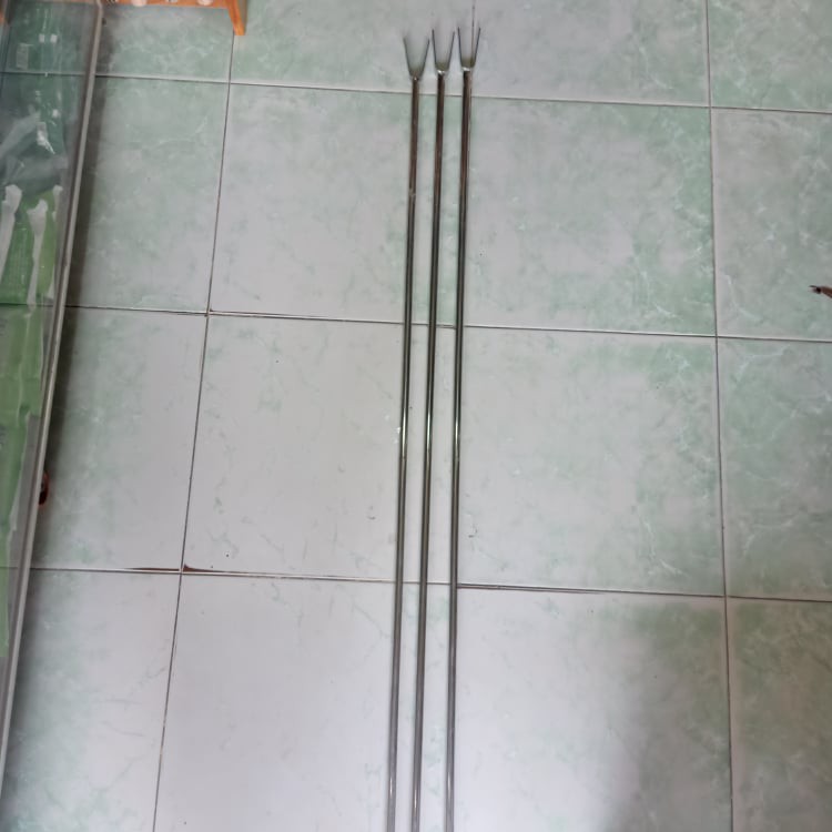 [hot]chống cần câu inox đầu v dẹp dài 1m2,chống cần câu chất lượng-bao pen cá lớn