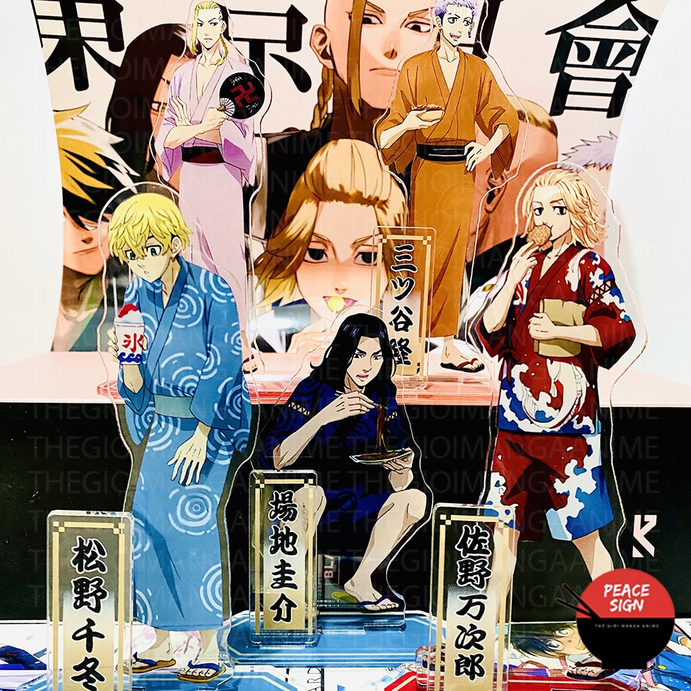 Mô hình standee TOKYO REVENGERS ver YUKATA anime Kịch Trường Của Takemichi tượng mica chibi trưng bày M2