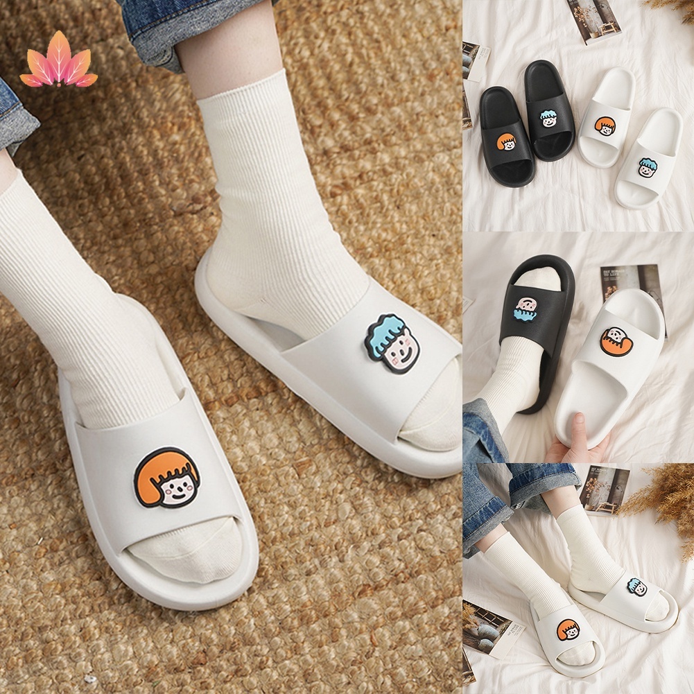 Dép đi trong nhà [Lù Store ] Dép bánh mì hình chibi dễ thương, 3 màu đen, cam, kem, size từ 36-40 JP5