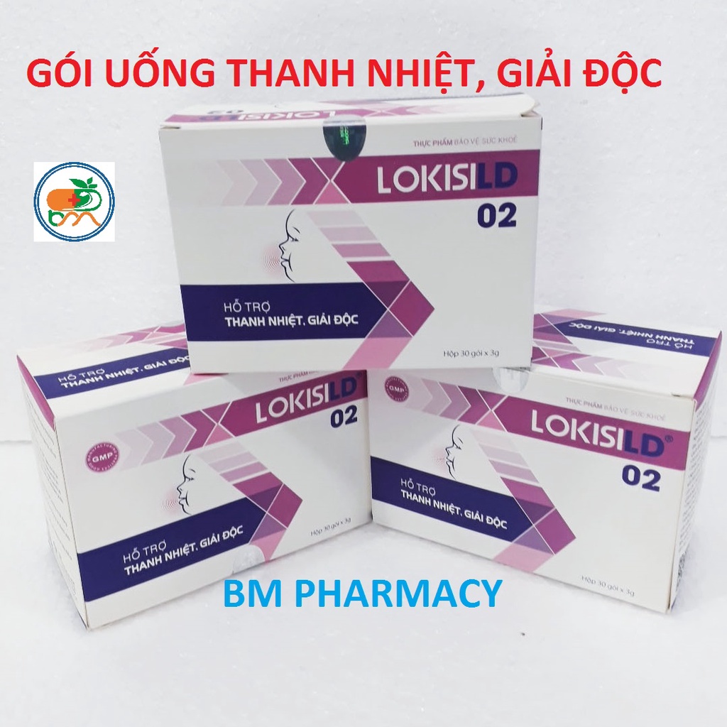 Thanh nhiệt giải độc gói LOKISILD, giúp giảm nóng trong, giảm loét miệng lưỡi, giảm mẩn ngứa, nổi mề đay, rôm sảy