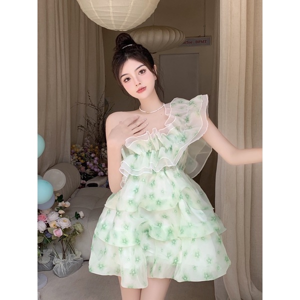 ĐẦM VOAN HOA DÁNG PHỒNG ULZZANG