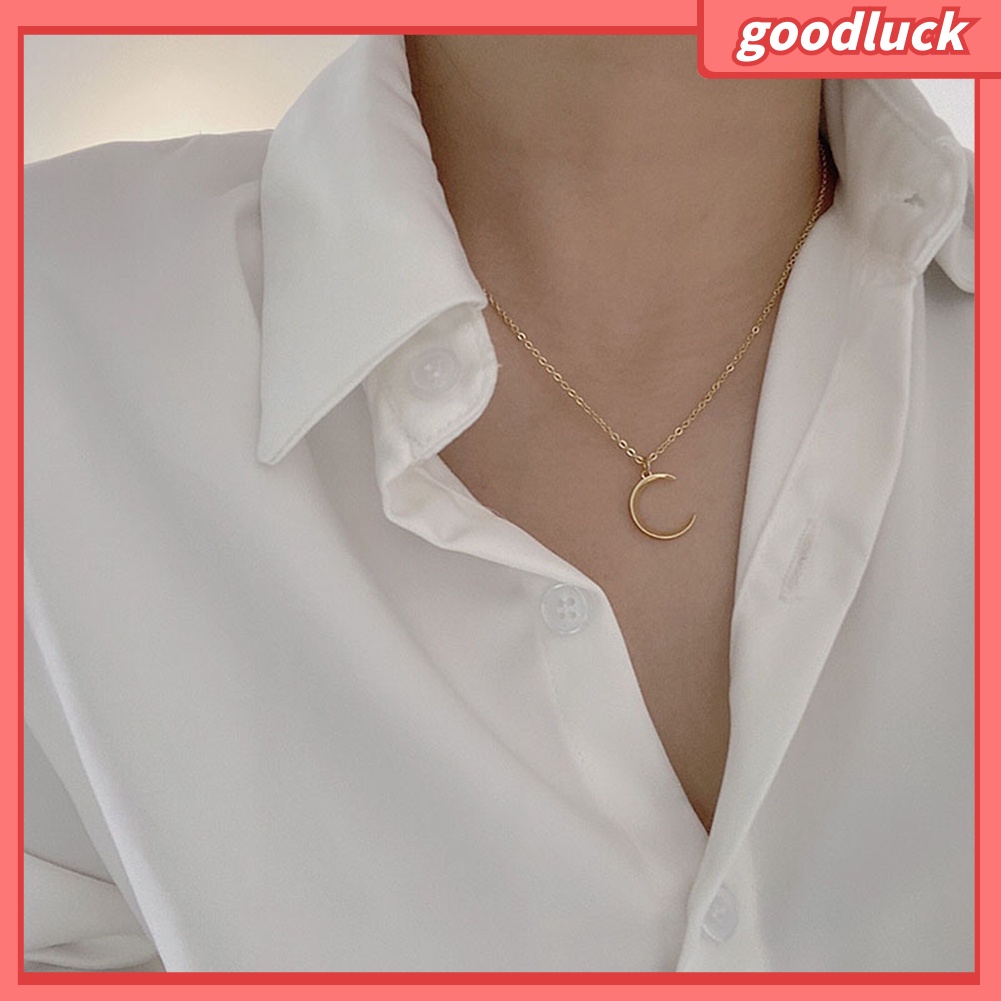 Dây Chuyền Nữ Chất Liệu Hợp Kim Hình Mặt Trăng Đơn Giản