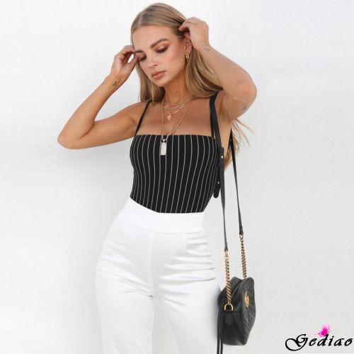 Bộ bikini liền thân họa tiết kẻ sọc quyến rũ cho nữ | BigBuy360 - bigbuy360.vn