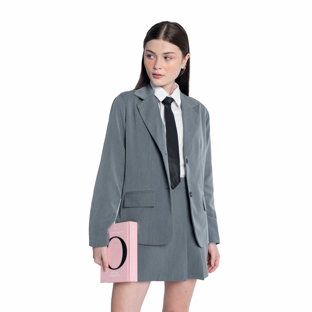 Usthebasic - Set áo váy Front Pocket Blazer