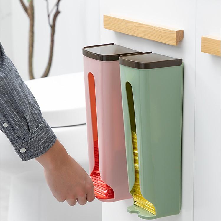 Hộp Đựng Túi Nilong Dán Tường Không Cần Khoan