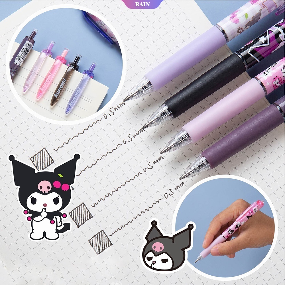 SANRIO Bút Bi Bấm Mực Nước Màu Đen Ngòi 0.5mm Series Kuromi Series 3 Dễ Thương Cho Học Sinh