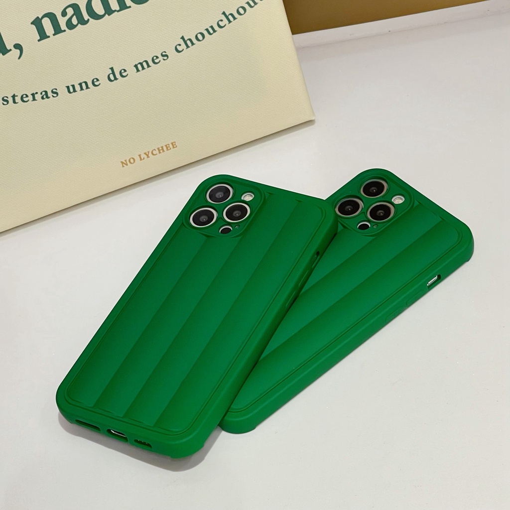 Ốp Điện Thoại TPU Mềm Họa Tiết Sọc Xanh Lá Thời Trang Mới Cho iphone 14 14 pro max 13 pro max 12 pro max 11 pro max 13 12