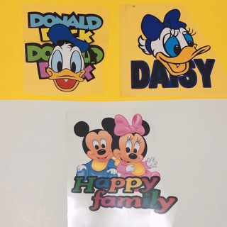 HÌNH Sticker ủi, hình ủi, patch ủi mickey, donal, daisy size to