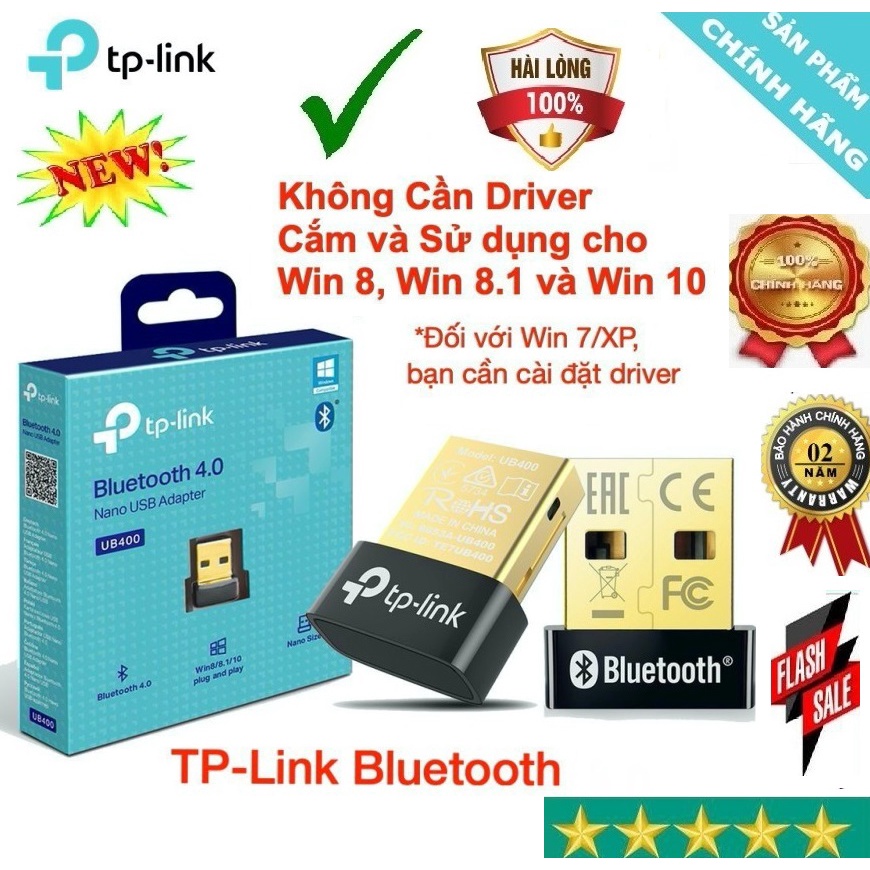 TP-Link Bluetooth 4.0 Bộ Chuyển Đổi USB Nano - UB400 - Hàng Chính Hãng | WebRaoVat - webraovat.net.vn