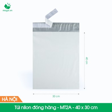 MT2A - 40x30 cm - 100 túi nilon 2 lớp đóng hàng thay thùng hộp carton