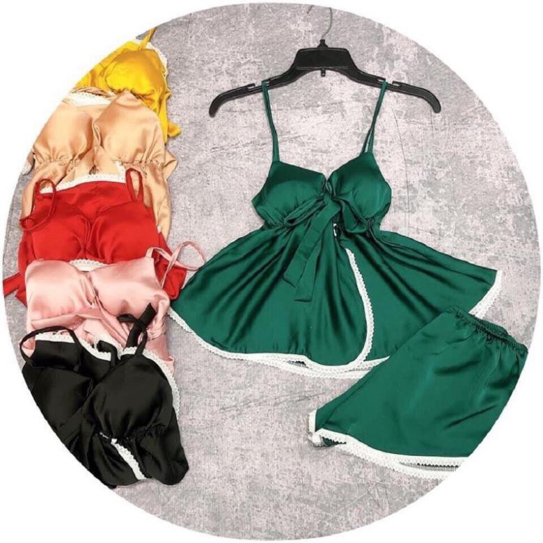 Đồ ngủ sexy❣️FREE SHIP❣️❣️ Đồ ngủ sexy lụa satin cao cấp  Freesize 40-60 kg <SALE 50%> | BigBuy360 - bigbuy360.vn