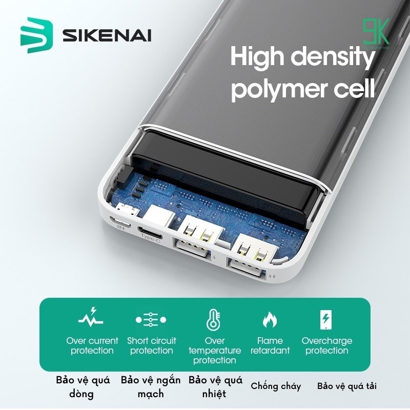 Sạc dự phòng SIKENAI CB1 10000mAh | giá lẻ như giá buôn