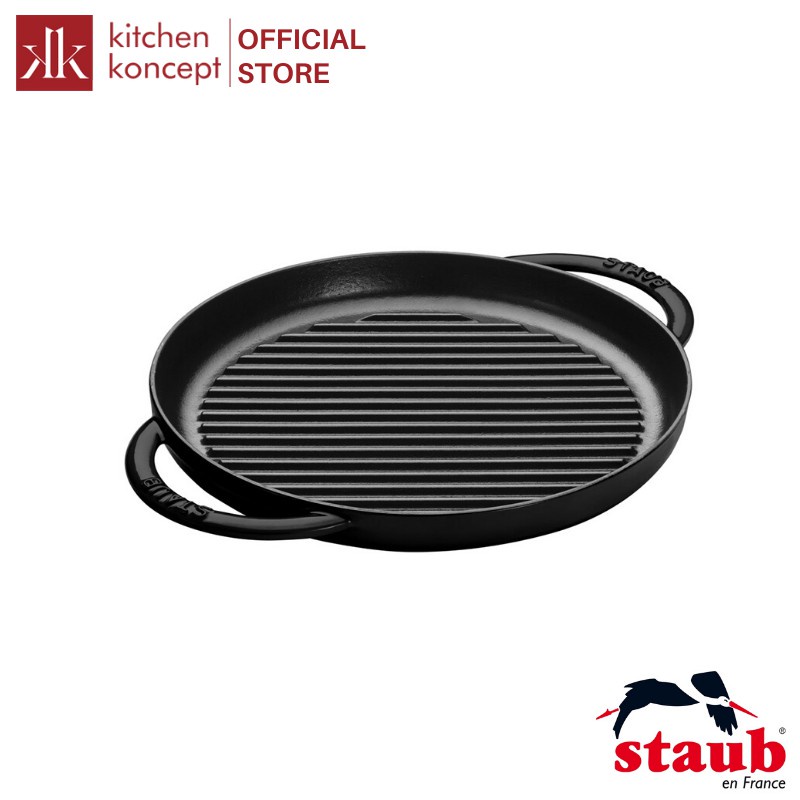 Chảo Gang Nướng Staub Màu Đen - 26 cm