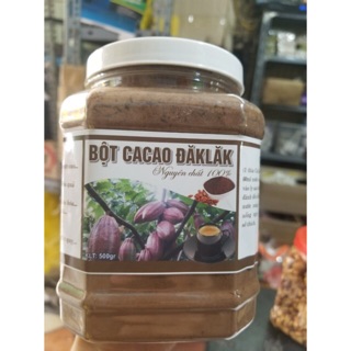 Bột cacao đaklak nguyên chất gói 100g- hộp 500g