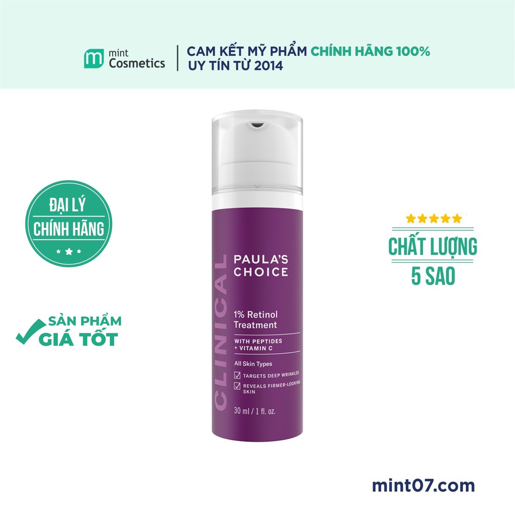 Tinh Chất Chống Lão Hóa Paula Choice Clinical 1% Retinol Treatment 30ml