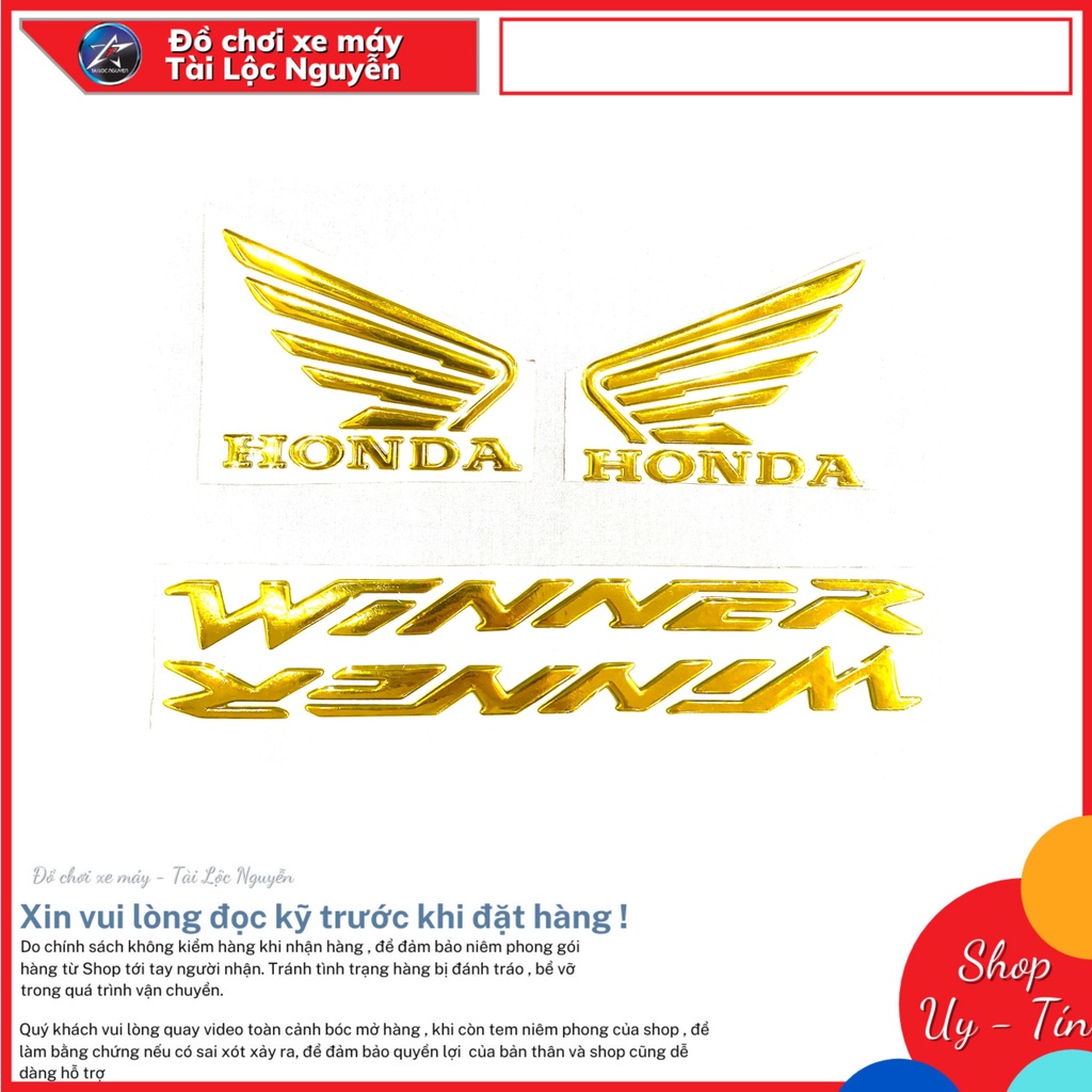 TEM CHỮ WINNER VÀ CÁNH CHIM HONDA CHO WINNER