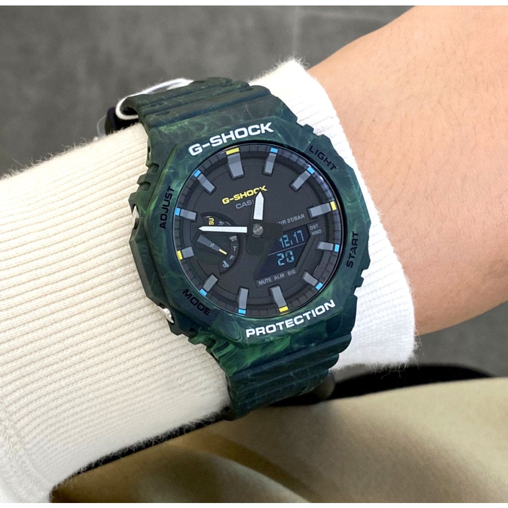 Đồng hồ nam Casio G-Shock GA-2100FR-3A chống va đập, chống nước 200m, hàng chính hãng