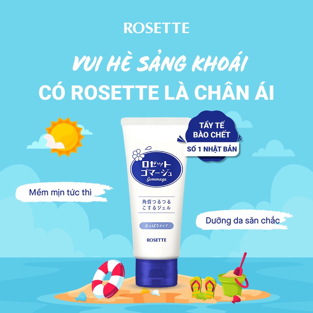 Tẩy tế bào chết Rosette Peeling Gel Nhật Bản cho da mặt loại 120g và 180g Rose.beautify