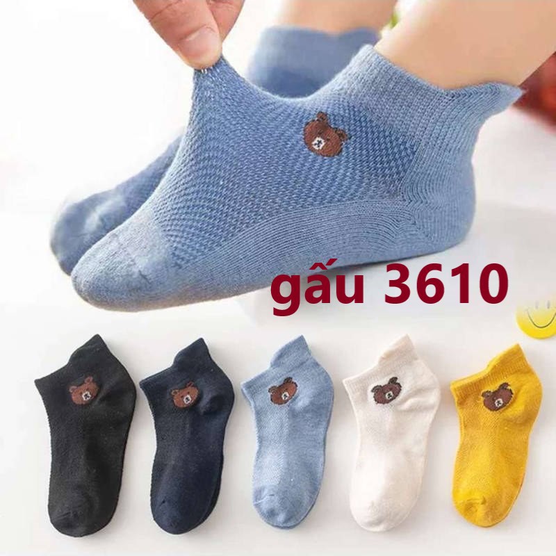 5 đôi tất len mỏng cho bé trai/bé gái đủ size từ 0-6 tuổi có nhiều mẫu lựa chọn