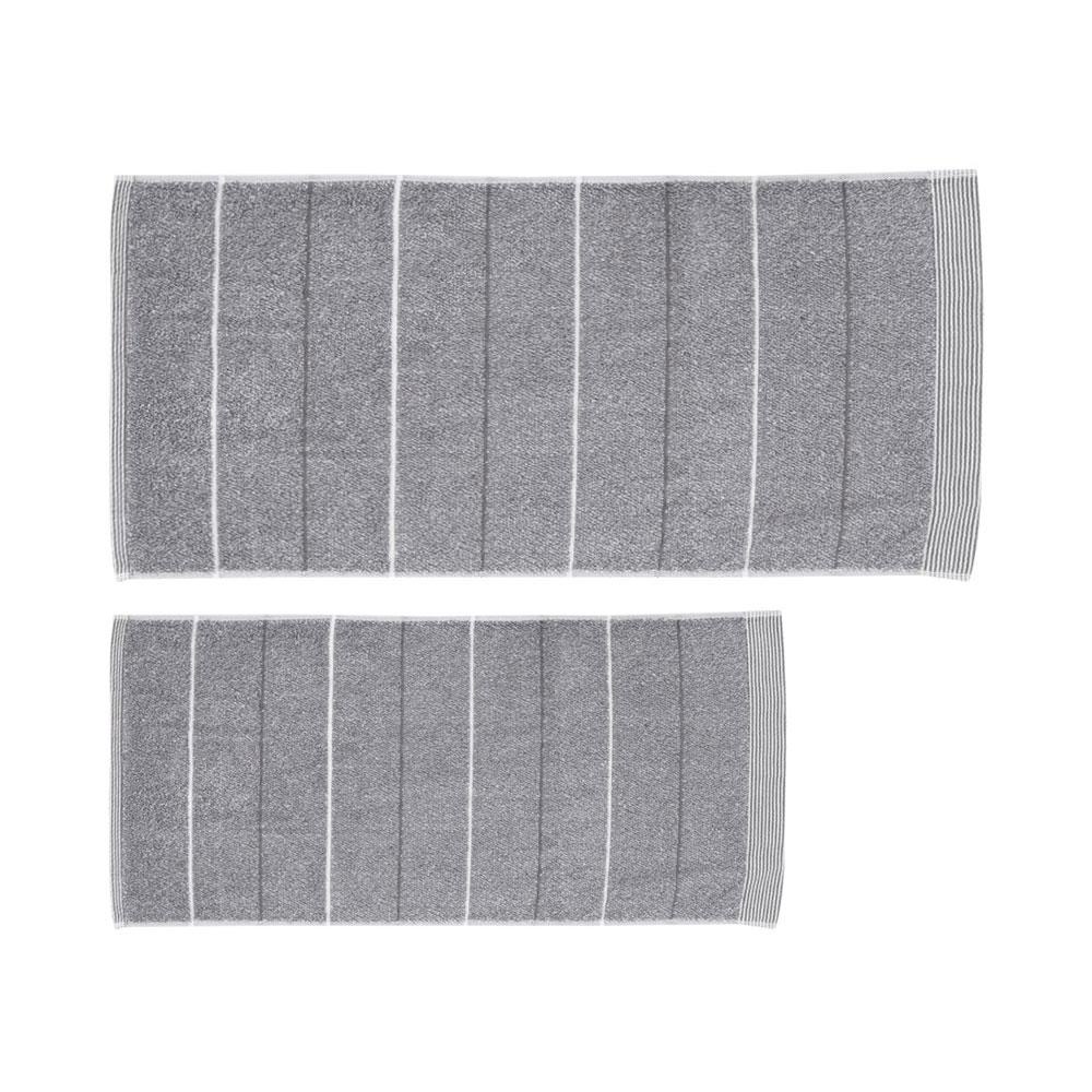 HomeBase HLS Bộ 2 khăn cotton CELON W140xD1xH70 Cm màu xám