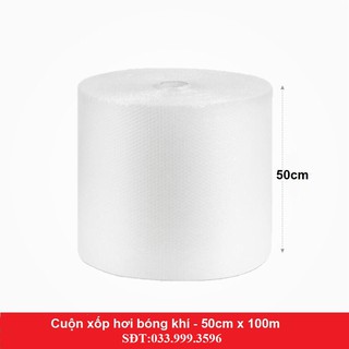 (GIÁ XƯỞNG) 50cm x 100m - Cuộn Bóng Khí - Màng xốp hơi - Xốp nổ - Gói hàng - Bọc hàng