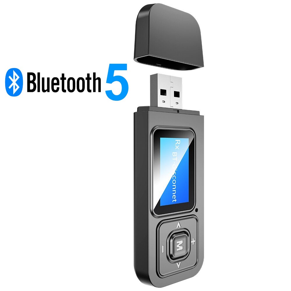 Bộ thu phát Bluetooth 5.0 đa năng kèm màn hình LCD BT-03