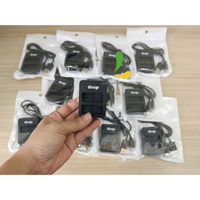 Dock sạc đôi camera hành trình SJ9 Series / Dock sạc đôi Gitup G3 Duo
