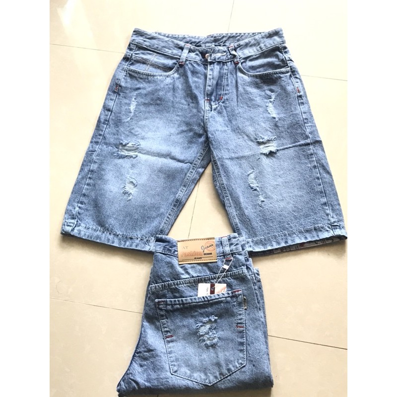 Quần Short Jean Nam coton mềm mịn phong cách trẻ trung hiện đại nhiều màu,nhiều mẫu QS07