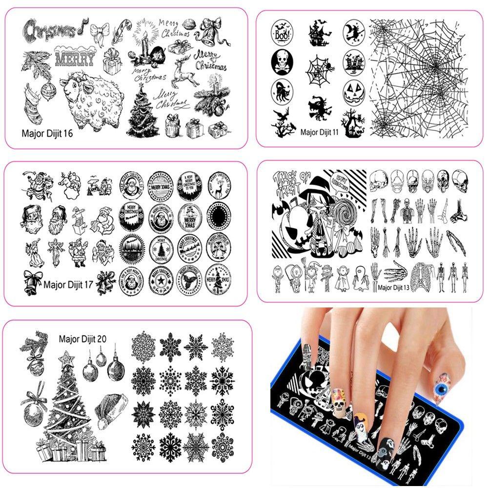 PINEVN Miếng DáN Trang Trí MóNg HọA TiếT Halloween