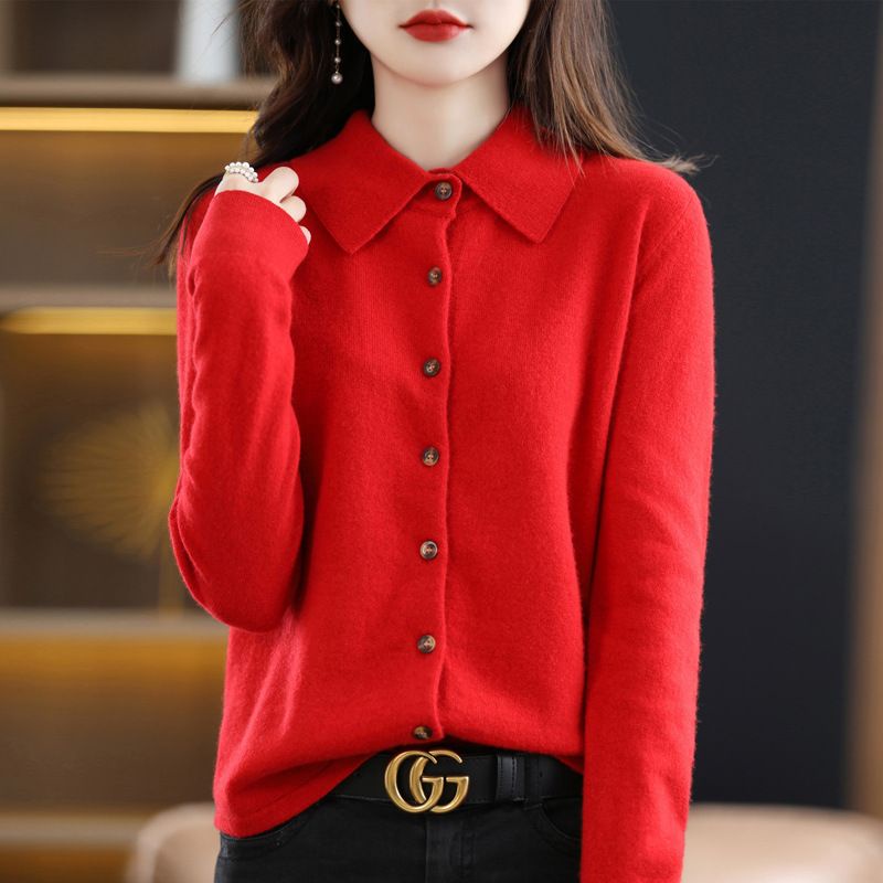 - Áo len polo dệt kim cao cấp