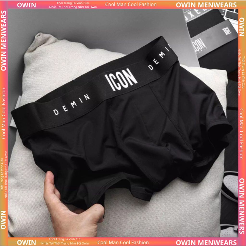 Quần lót nam Boxer ICON Demin cao cấp Quần Sịp Nam thun lạnh mềm mại co dãn 4 chiều SI01- OWIN