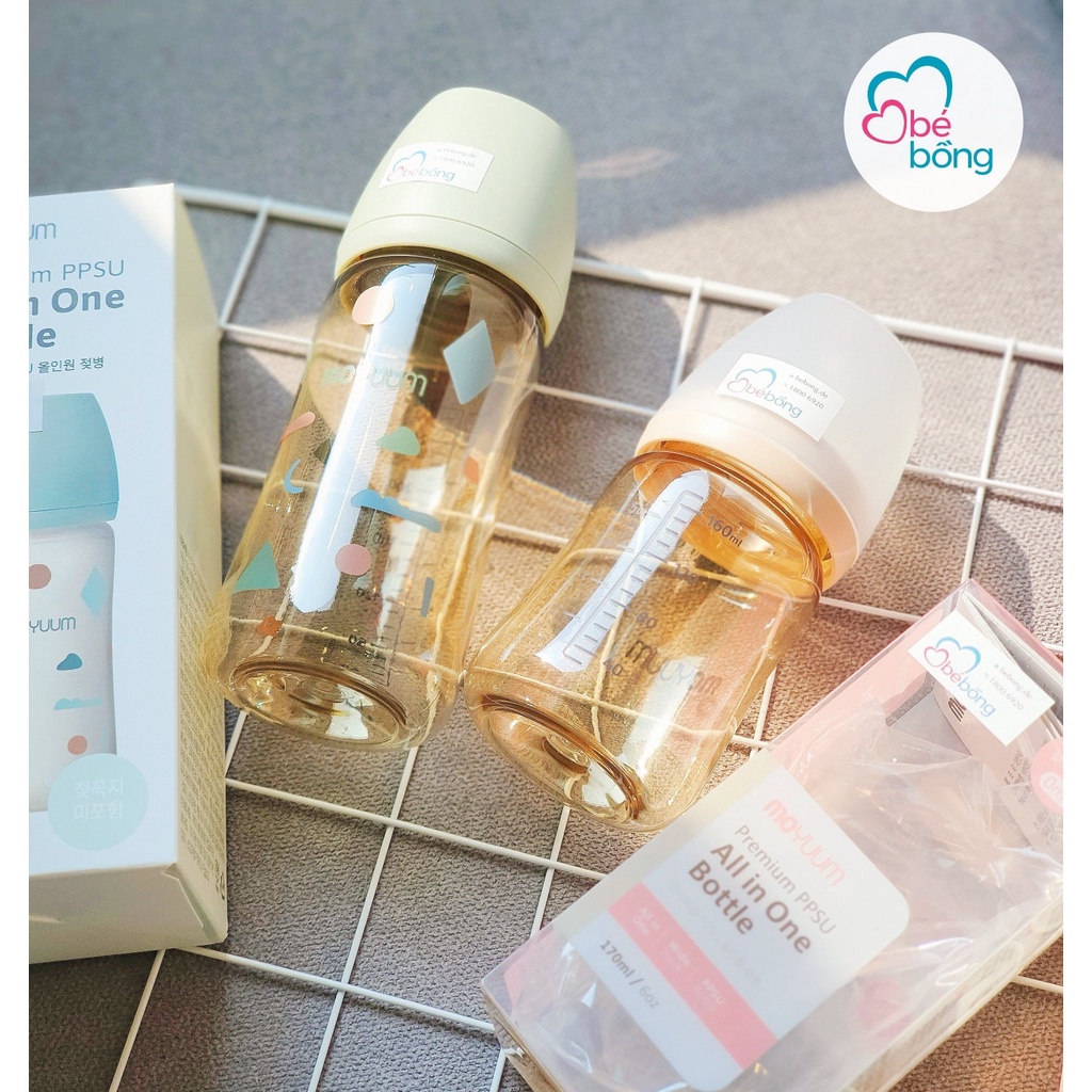 Bình sữa Moyuum Classic Hàn Quốc cho bé từ sơ sinh 170ml và 270ml