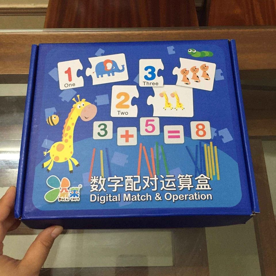 Bộ học toán kèm que tính giúp bé học tập thật thú vị