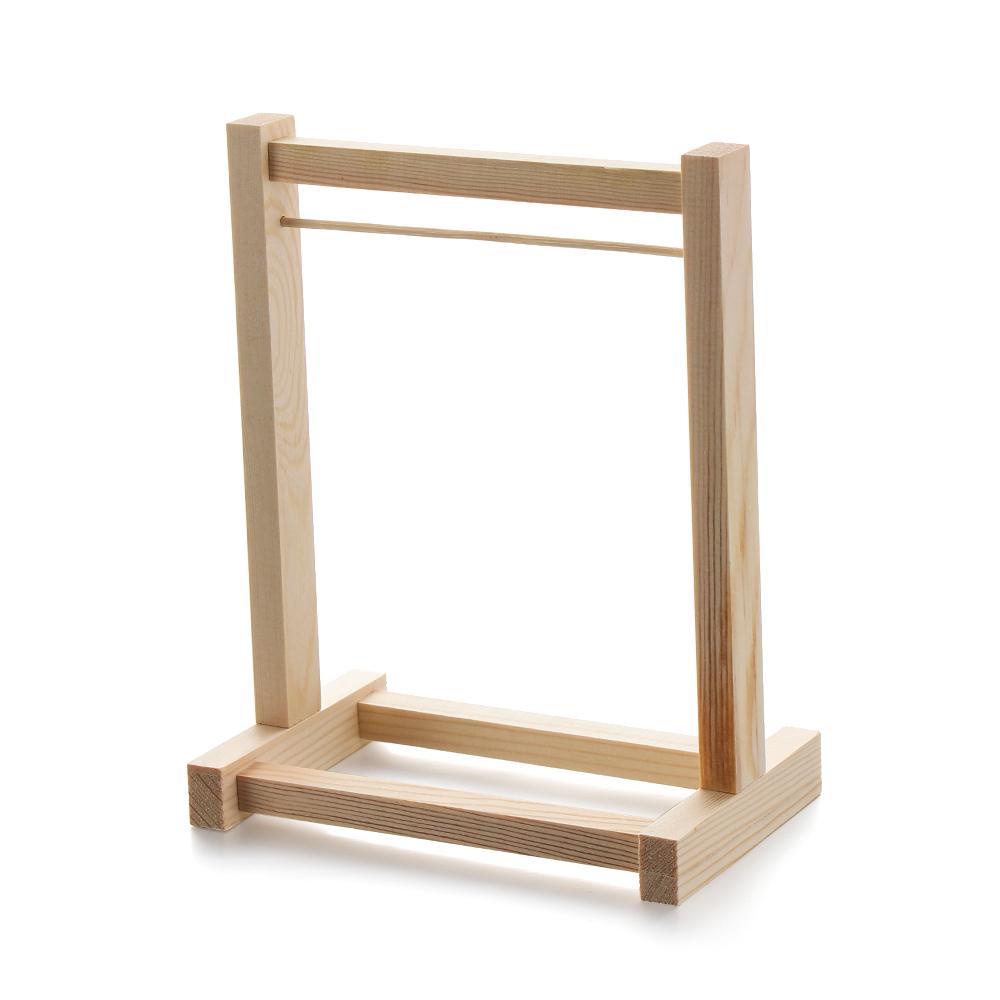 Móc Treo Quần Áo Búp Bê Bằng Gỗ Giá Đỡ