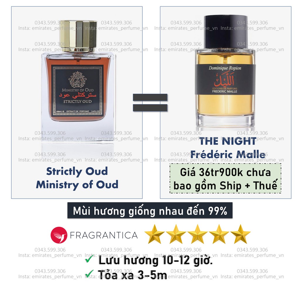 Nước hoa chính hãng Strictly Oud 100ml EDP (Ministry of Oud - Made in UAE)