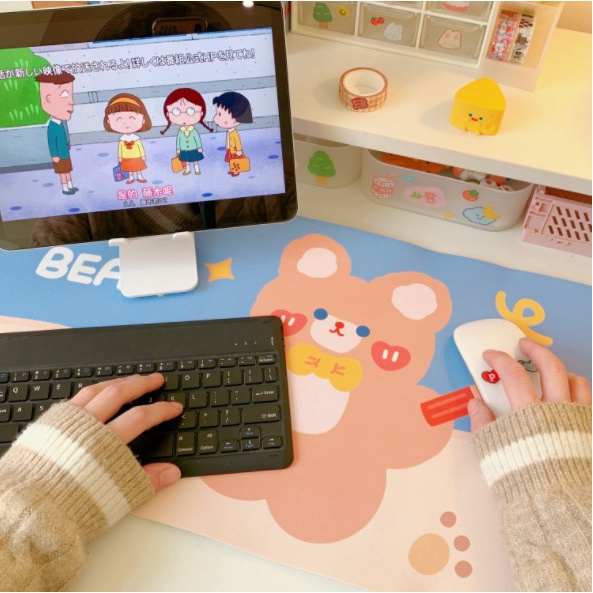 Tấm lót bàn học dễ thương chống nước - Bàn di chuột trang trí xinh mẫu hoạt hình làm quà tặng đẹp giá rẻ