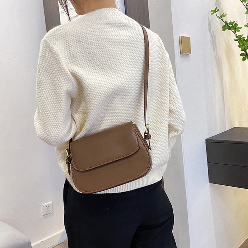 Túi đeo chéo màu sắc cổ điển dành cho nữ