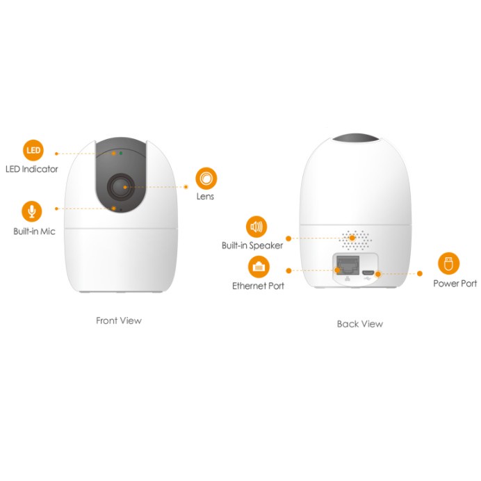 Camera giám sát trong nhà Imou Ranger 2 4MP IPC A42P - TRANGIATELECOM