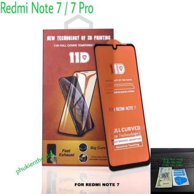XIAOMI REDMI NOTE 7 / NOTE 7 PRO FREESHIP Từ 50k CƯỜNG LỰC 11D FULL MÀN ÔM MÀN 2.5D CAO CẤP